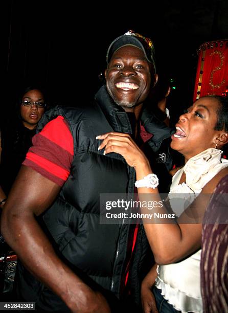 Djimon Hounsou and Tichina Arnold during Kimora Lee Simmons Presents KLS Fall 2007 Collection - Inside at Social Hollywood in Los Angeles,...