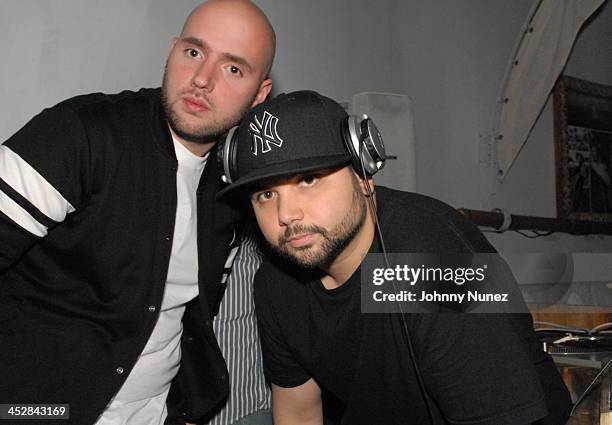 Mick Boogie and DJ Soul attends the Perk Marketing Party on May 12, 2008 at Nikki Beach in New York.