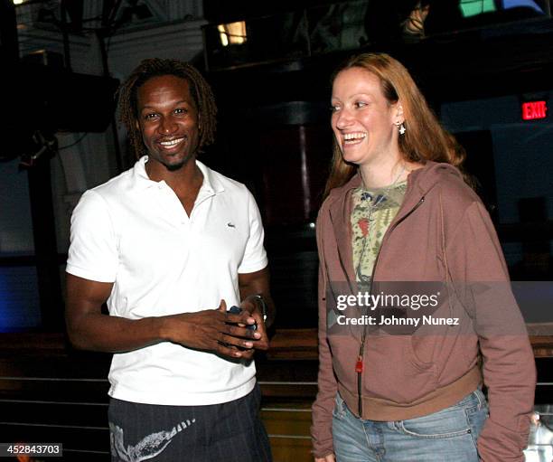 Chris Chambers and Sam Lecca during Mario Video Shoot - September 13, 2005 at Avalon in New York, New York, United States.