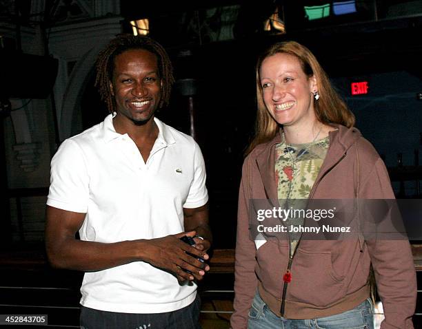 Chris Chambers and Sam Lecca during Mario Video Shoot - September 13, 2005 at Avalon in New York, New York, United States.