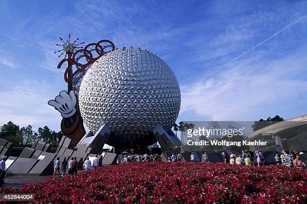 Florida, Orlando, Disney World, Epcot, Spaceship Earth Dome.