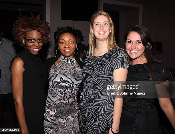Ashley Sumter, Robin Kearse, Brianna Birtles and Tina Pozzi attend Sylvia Rhones' surprise birthday party at Norwood on March 10, 2009 in New York...