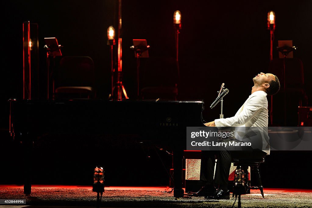 John Legend Performs At Mizner Park Amphitheater