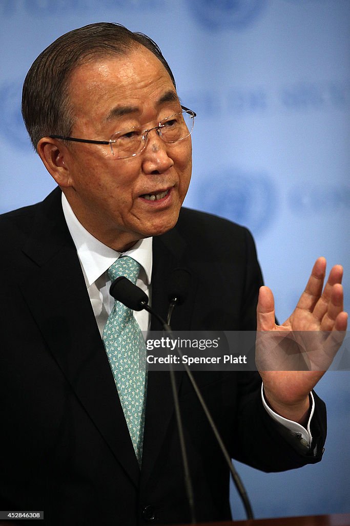 UN Secretary-Genera; Discusses Situation In Middle East