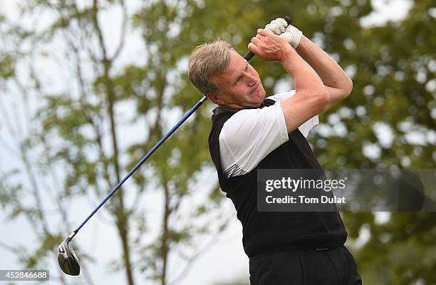 David Hudspitch of Beauport Park Golf Course tees off from the 2nd hole during the Golfbreaks.com PGA Fourball Championship - Southern Regional...