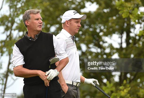 Paul Nessling of Cooden Beach Golf Club and David Hudspitch of Beauport Park Golf Course look on during the Golfbreaks.com PGA Fourball Championship...