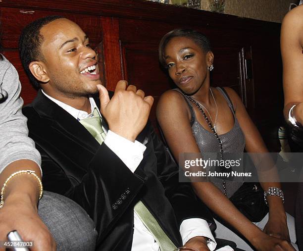 Vaughn Anthony and Estelle attend Vaughn Anthony's Birthday Bash Hosted by John Legend on May 22, 2008 in New York City.