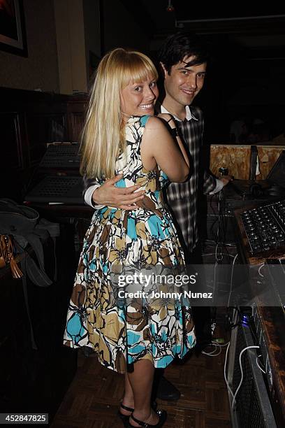 Sarah Deluca and DJ Lily attend Vaughn Anthony's Birthday Bash Hosted by John Legend on May 22, 2008 in New York City.