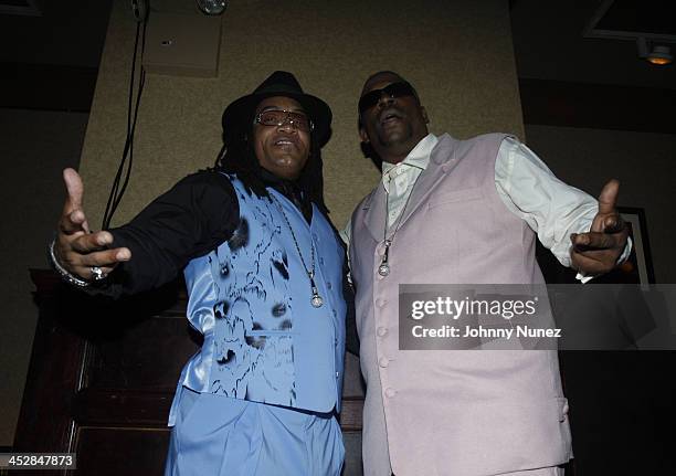 Melly Mel and Grandmaster Caz attend Vaughn Anthony's Birthday Bash Hosted by John Legend on May 22, 2008 in New York City.