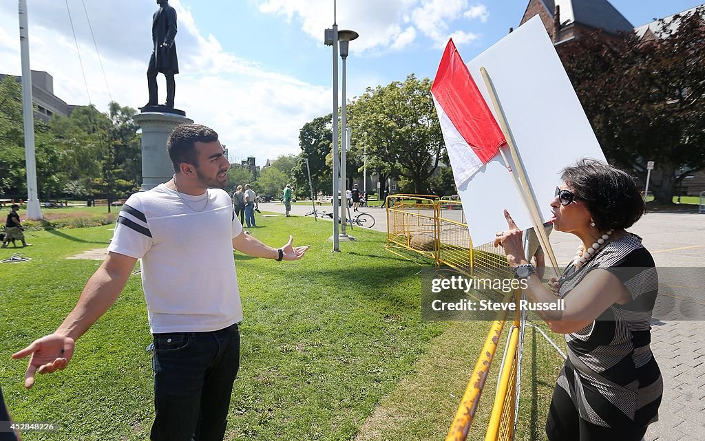 Pro-Israel Torontonians gathered at Queen's Park to hold a peaceful, positive rally and pray for peace, truth and co-existence