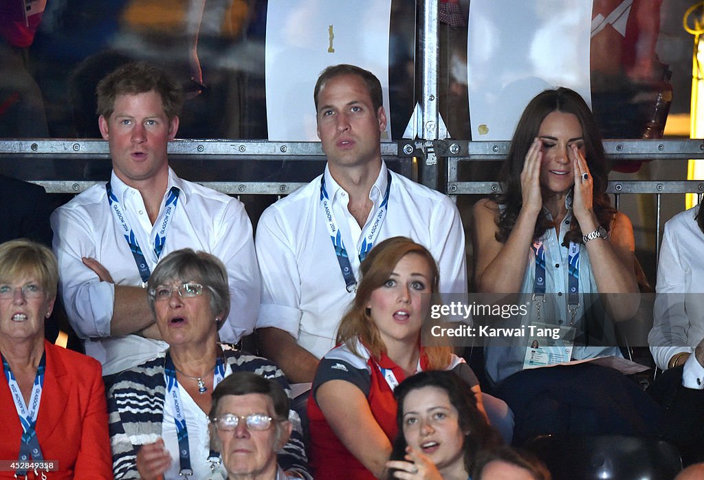 Royal Family & Celebrities At The Commonwealth Games