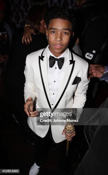 Justin Dior Combs attends Justin Dior Comb's 16th birthday party at M2 Ultra Lounge on January 23, 2010 in New York City.