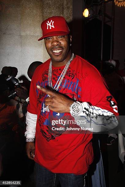 Busta Rhymes attends Akon Performs at Spotlight Live in Times Square on June 10, 2008 in New York.
