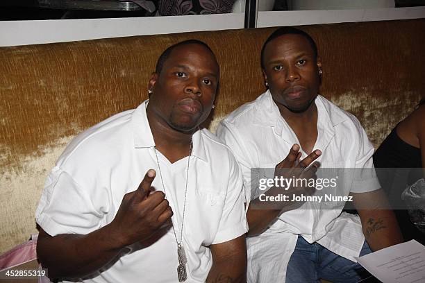 Twins attend Akon Performs at Spotlight Live in Times Square on June 10, 2008 in New York City.