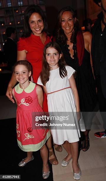 Soledad O'Brien , Donna Karan and Soledad O'Brien's daughters attend the 7th annual Wayuu Taya Foundation Gala at the Stephen Weiss Studio on June 3,...