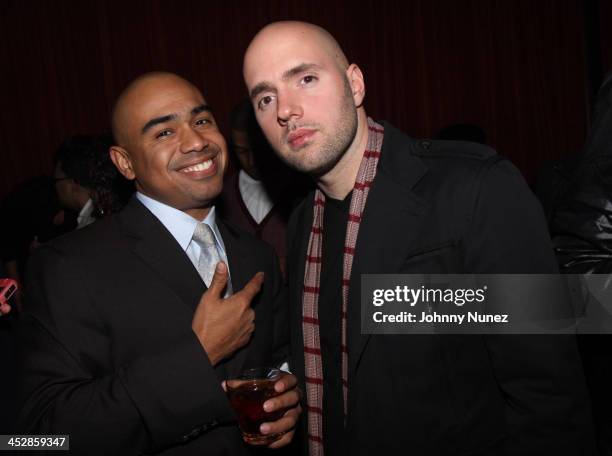 Paul Estevez and Mick Boogie attend Mick Boogie's birthday celebration at Mr. West on March 30, 2009 in New York City.