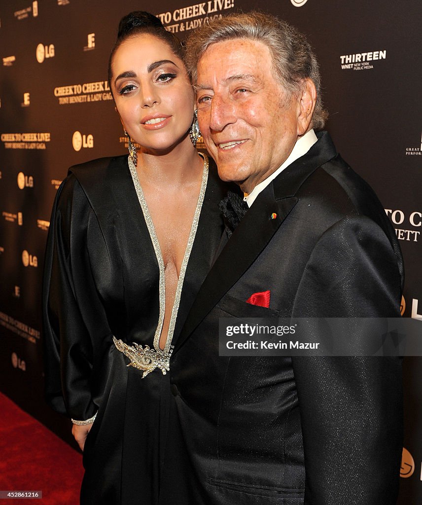 Tony Bennett and Lady Gaga "Cheek To Cheek" Taping - Red Carpet