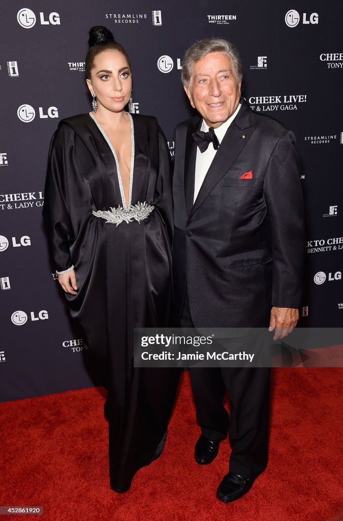 Tony Bennett and Lady Gaga "Cheek To Cheek" Taping - Red Carpet