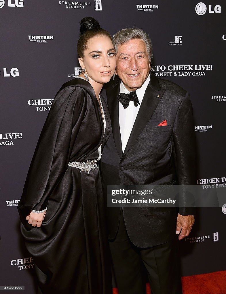 Tony Bennett and Lady Gaga "Cheek To Cheek" Taping - Red Carpet