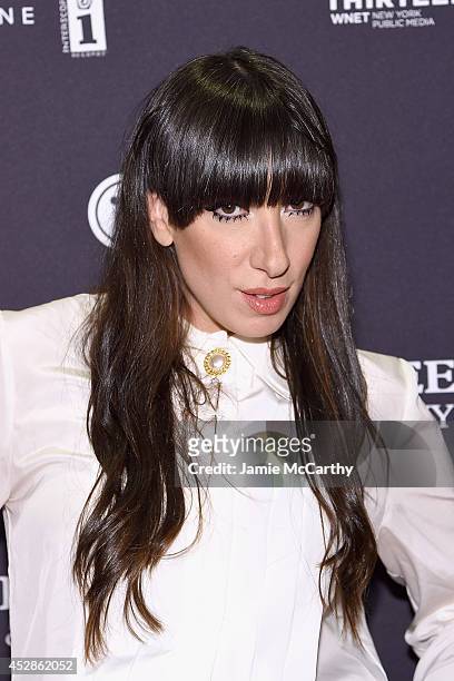 Lady Starlight arrives to their 'Cheek To Cheek' taping at at Jazz at Lincoln Center on July 28, 2014 in New York City.