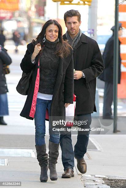 Bethenny Frankel and her husband Jason Hoppy are seen on February 09, 2012 in New York City.