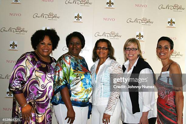 Lisa Price, Candice Washington, Seletha Smith Nagin, Ali James and Lori Haram attend the charity shopping event at Carol's Daughter at the 2008...