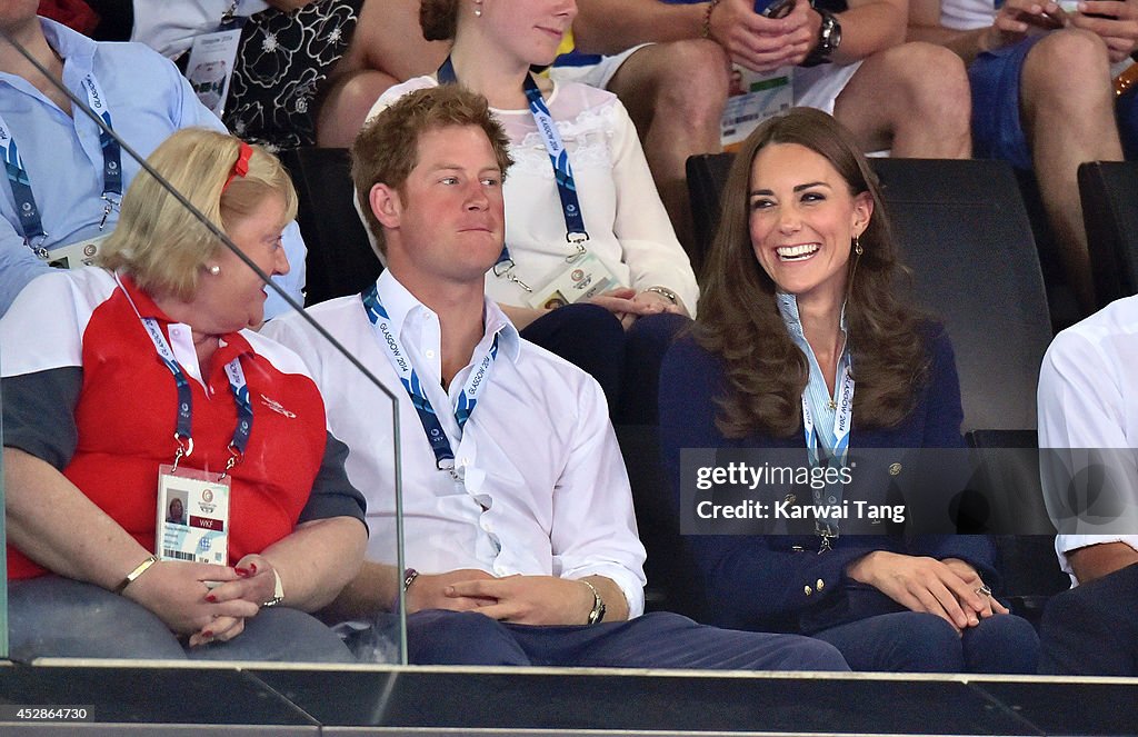 Royal Family & Celebrities At The Commonwealth Games