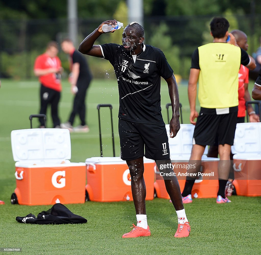 Liverpool FC Training Session At Princeton University