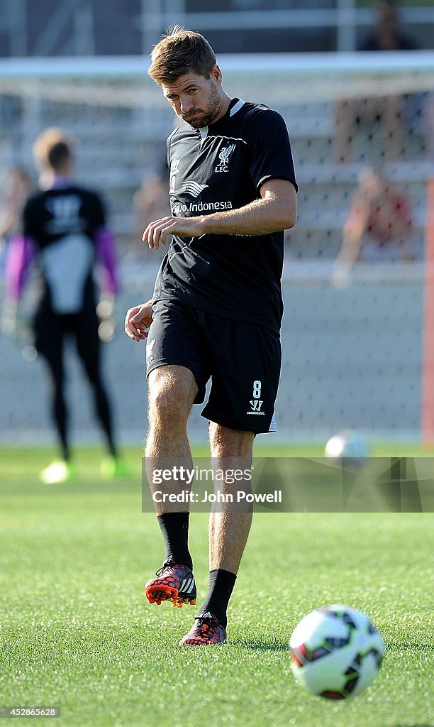 Liverpool FC Training Session At Princeton University