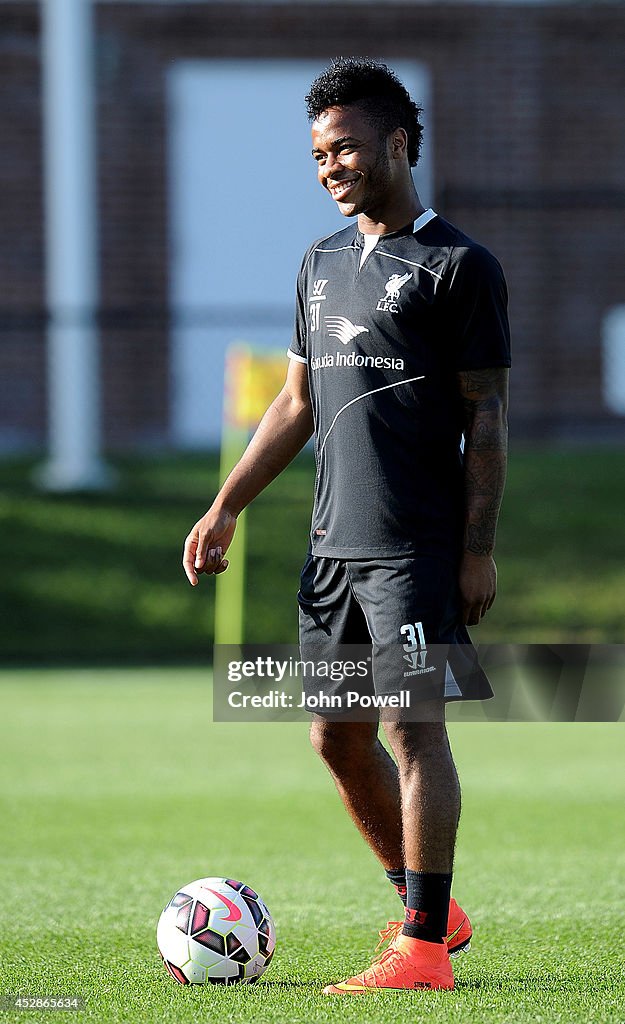 Liverpool FC Training Session At Princeton University