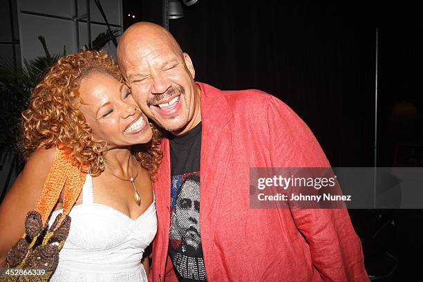 Donna Richardson Joyner and Tom Joyner attend the 2008 Essence Music Festival - Day 2 on July 5, 2008 in New Orleans, Louisiana.