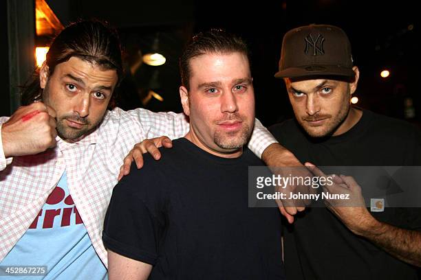 Stephen Malbon, Noel Ashman and Mike Malbon during Damon Dash Hosts After Party For Jade Jagger With Armandale Vodka at NA Nightclub in New York...