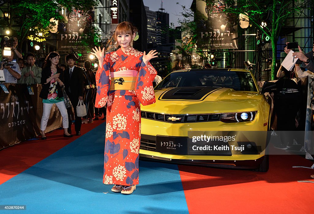 Japan Premiere Of 'Transformers : Age of Extinction'