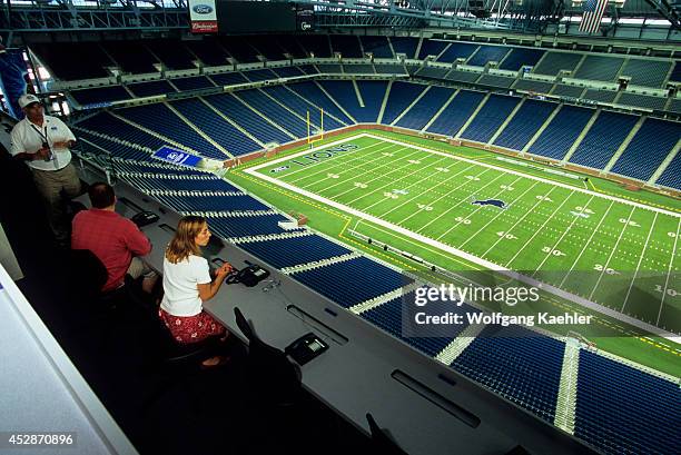 Michigan, Detroit, Ford Field, Football Field, Tour.