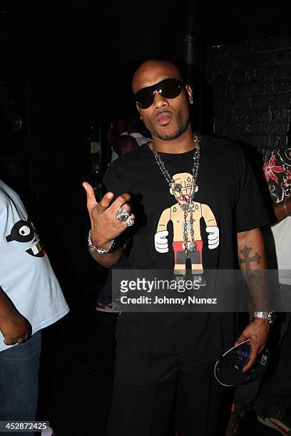Mario Winans attends the Ryan Leslie Experience at Bijoux Lounge on July 16, 2008 in New York City.