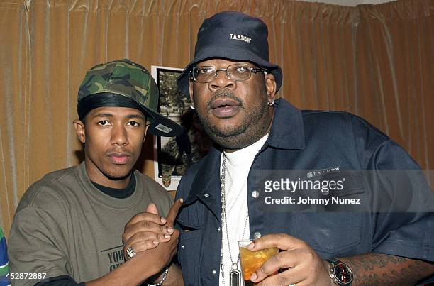 Nick Cannon and DJ Big Kap during Boost Mobile Rock Corp - September 24, 2005 at Radio City Music Hall in New York City, New York, United States.