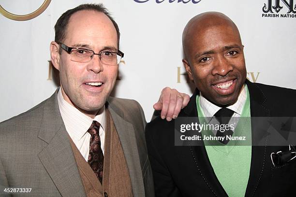 Ernie Johnson and Kenny Smith attend the Kenny Smith 8th Annual All-Star Bash on February 12, 2010 in Dallas, Texas.