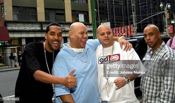 Fat Joe Charlie and guest during New Era Design Session with Terror Squad Hat at Carolines in New York City, New York, United States.