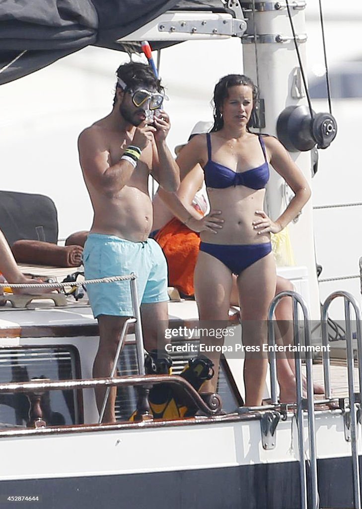 Celebrities Sighting In Ibiza - July 28, 2014