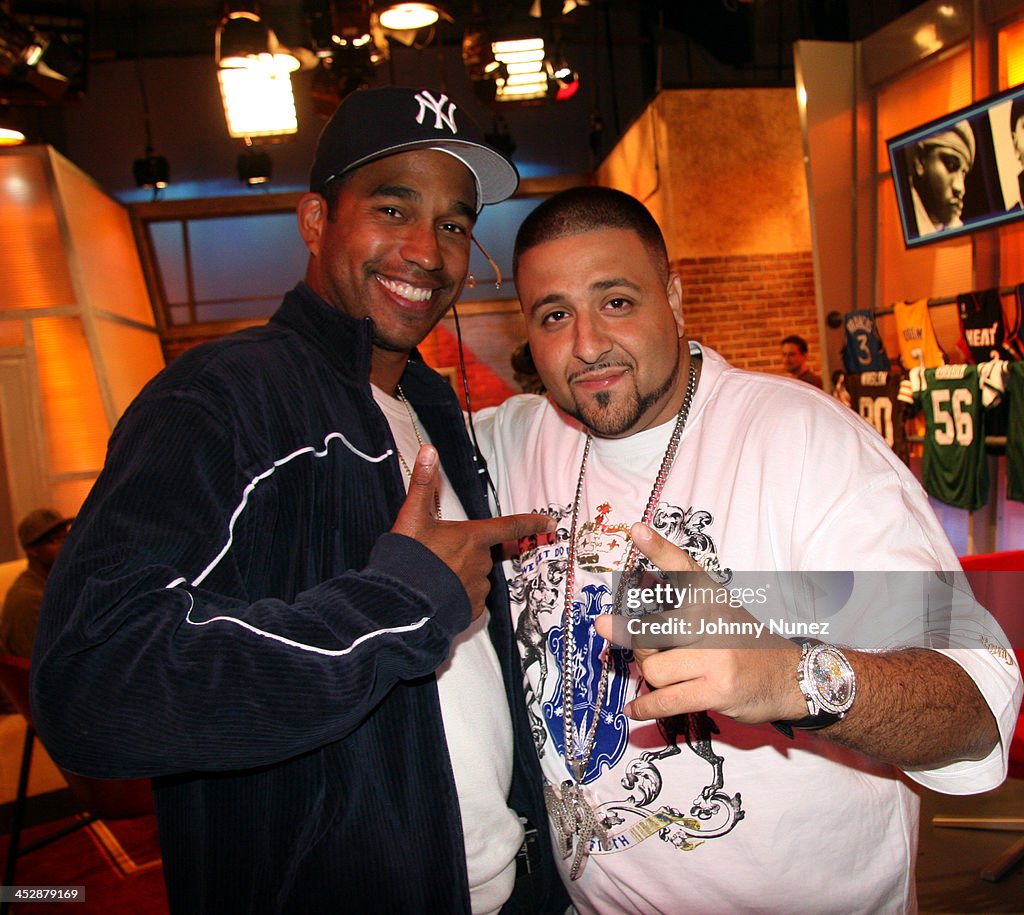 Carmelo Anthony and Hill Harper Visit Rap City