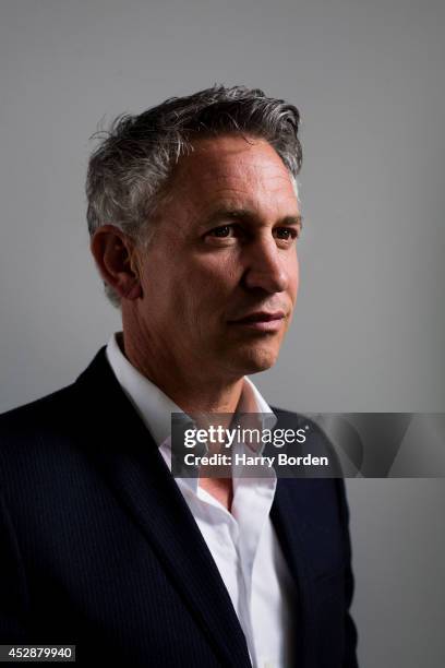 Tv presenter and former professional footballer Gary Lineker is photographed for the Guardian on May 14, 2014 in London, England.