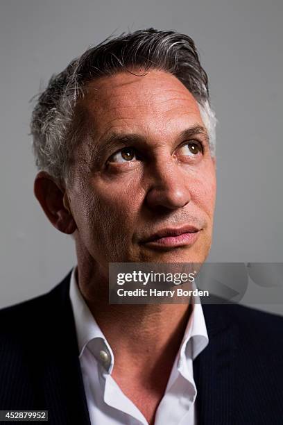Tv presenter and former professional footballer Gary Lineker is photographed for the Guardian on May 14, 2014 in London, England.