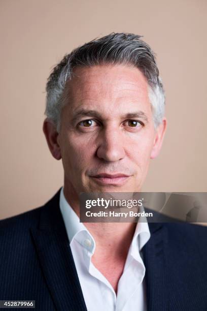 Tv presenter and former professional footballer Gary Lineker is photographed for the Guardian on May 14, 2014 in London, England.