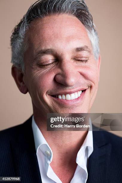 Tv presenter and former professional footballer Gary Lineker is photographed for the Guardian on May 14, 2014 in London, England.