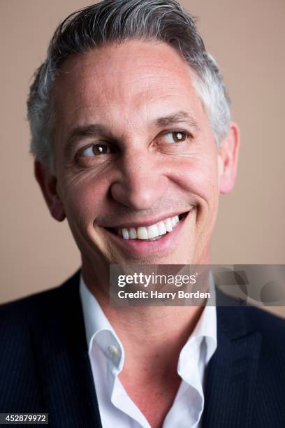 Tv presenter and former professional footballer Gary Lineker is photographed for the Guardian on May 14, 2014 in London, England.