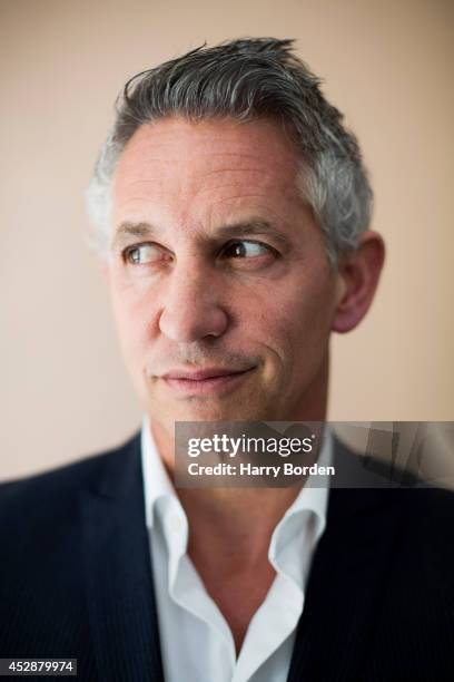 Tv presenter and former professional footballer Gary Lineker is photographed for the Guardian on May 14, 2014 in London, England.