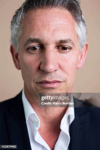 Tv presenter and former professional footballer Gary Lineker is photographed for the Guardian on May 14, 2014 in London, England.