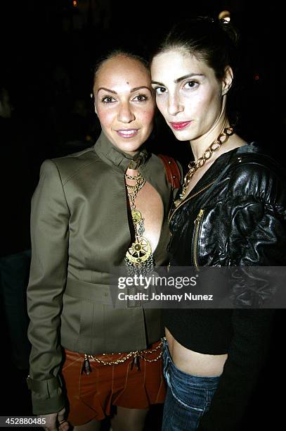 Ana Reign and Hana during Patricia Field for the House of Rocawear Lounge at Ono at the Hotel Gansevort in New York City, New York, United States.