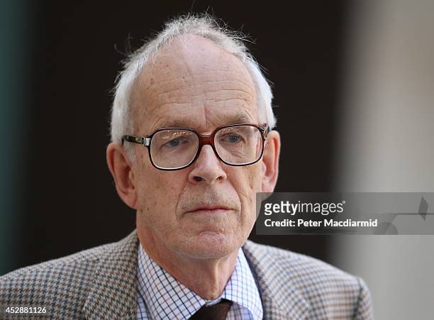 Richard Alston leaves The City of Westminster Magistrates Court on July 29, 2014 in London, England. Mr Alston, will face five counts of indecent...
