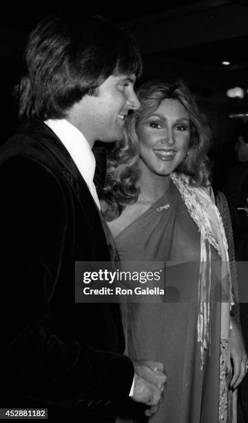 Bruce Jenner and Linda Thompson attends 85th Birthday Party for George Burns on January 20, 1981 at the Beverly Hilton Hotel in Beverly Hills,...